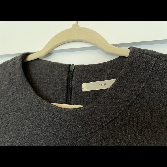 Korean style dress, 100% wool (grey) - Picture 5 of 5